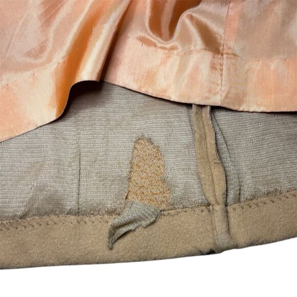 Portrait Vintage Wrap Coat Tan Wool Blend Made in the USA - Picture 9 of 12